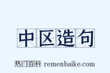 中区造句是什么意思的图片